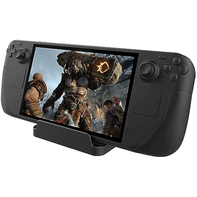 MWS-ForCamping Stand Base, for Valve Steam Deck, Portable Desk Dock, for Nintendo Switch Compact Non-Slip Holder Accessories (Black) - Image 1